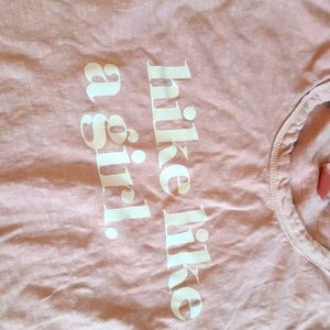 Hike like a girl shirt size medium